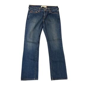 Levi's 545 Low Boot Cut Jeans Women 6M Blue Stretch Denim Medium Wash